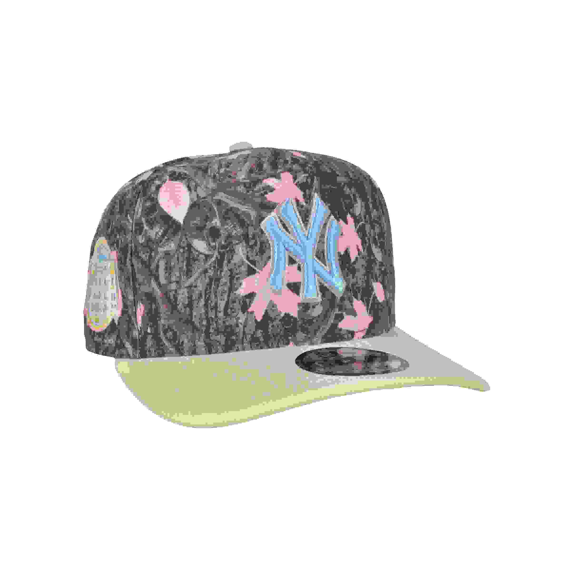 New Era New York Yankees 9FIFTY A-Frame Skull Camo Pink Snapback Hat